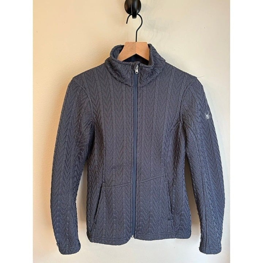 Spyder Women's cable knit sweater jacket size M